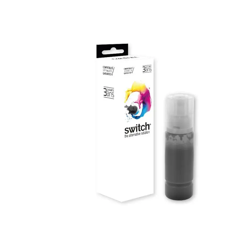 Epson 6641 Bouteille encre Noir remanufacturé équivalent à C13T66414A, T6641 · Switch