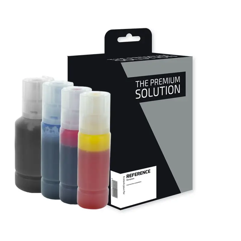 Epson E114 Flacon d'encre Pack 4 couleurs compatible