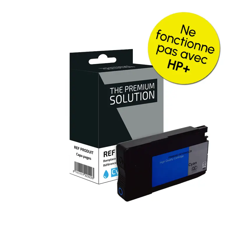 HP 937e Cartouche Cyan compatible équivalent à 4S6W6NE
