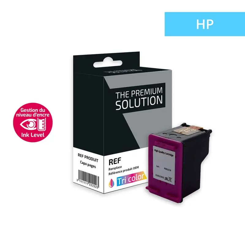 HP 653XL Cartouche Tricolore remanufacturé équivalent à 3YM74AE