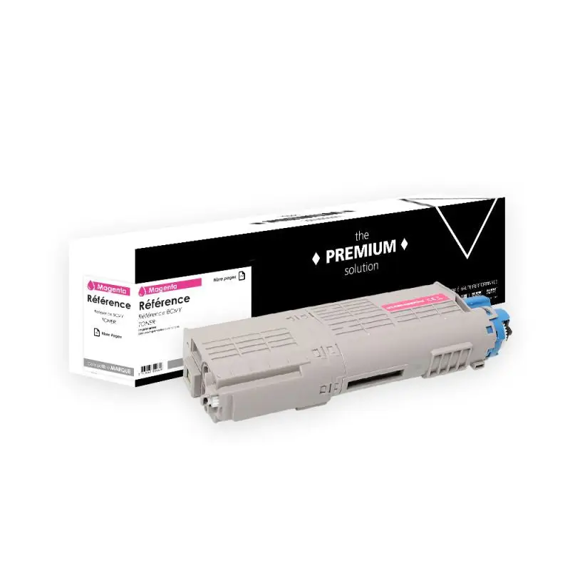 OKI C810 Toner Magenta compatible équivalent à 44059106