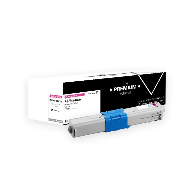 OKI C510 Toner Magenta compatible équivalent à 44469723