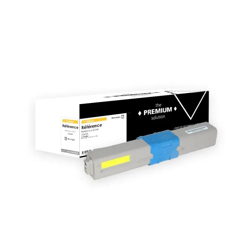 OKI C332 Toner Jaune compatible équivalent à 46508709