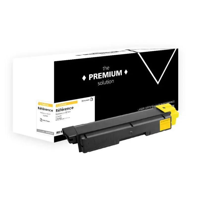 Kyocera Mita TK-590 Toner Jaune compatible équivalent à 1T02KVANL0