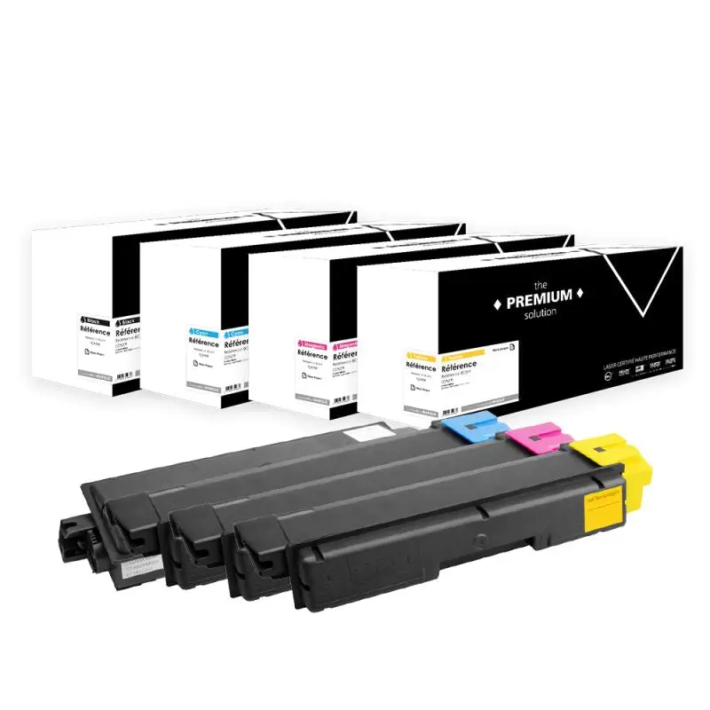 Kyocera Mita TK-580 Toner Pack 4 Couleurs compatible équivalent à 1T02KT0NL0, 1T02KTCNL0, 1T02KTBNL0