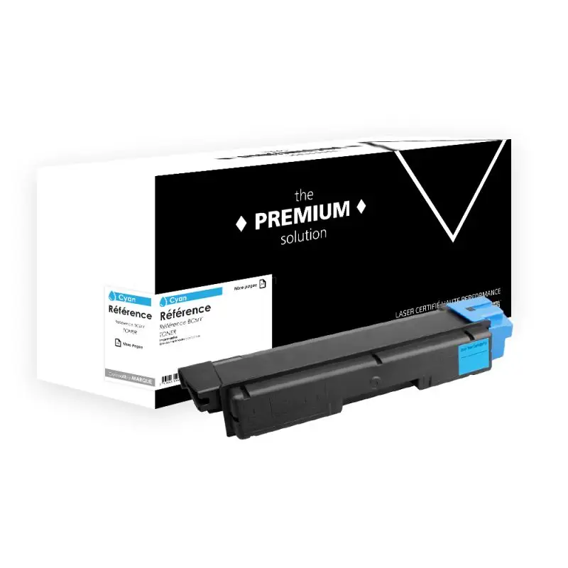 Kyocera Mita 5405 Toner Cyan compatible équivalent à 1T02Z6CNL0, TK-5405
