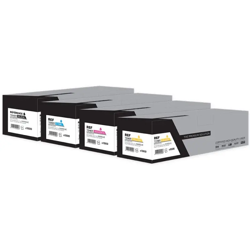HP 501A Toner Pack 4 Couleurs compatible équivalent à Q6470A, Q6471A, Q6472A