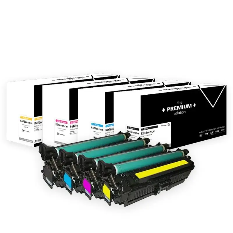 HP 507X Toner Pack 4 Couleurs compatible équivalent à CE400X, CE401A, CE402A