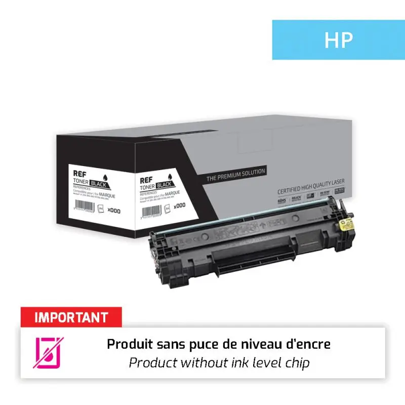 HP 142A Toner Noir compatible puce OEM équivalent à W1420A