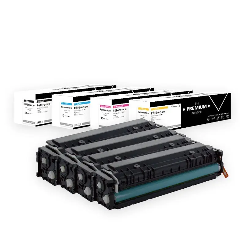 HP 131 Toner Pack 4 Couleurs compatible équivalent à CF210X, CF211A, CF212A