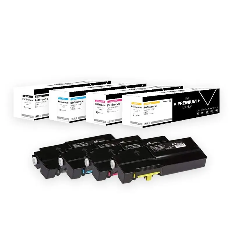 Dell 3700 Toner Pack 4 Couleurs compatible équivalent à 59311119, 59311122, 59311121