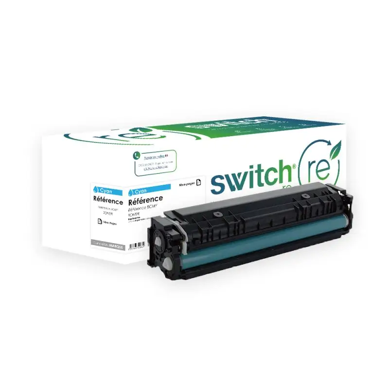 HP 415X Toner Cyan remanufacturé équivalent à W2031X · Switch RE