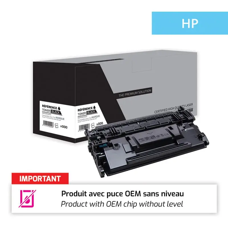 HP 59X Toner Noir remanufacturé puce OEM équivalent à CF259X