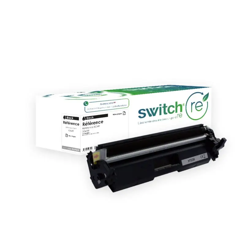 HP 30A Toner Noir remanufacturé équivalent à CF230A · Switch RE