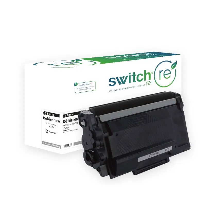 Brother TN-3480 Toner Noir remanufacturé · Switch RE
