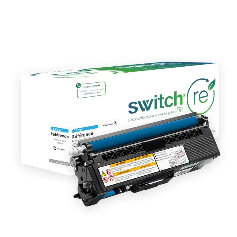 Brother TN-325 Toner Cyan remanufacturé équivalent à TN-320 · Switch RE