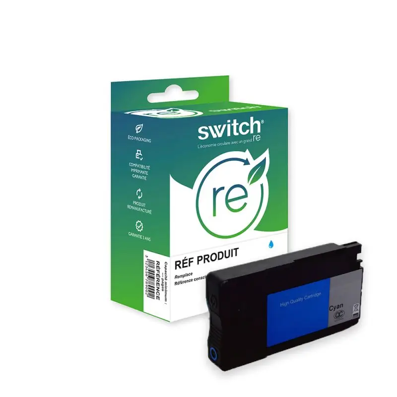 HP 963XL Cartouche Cyan remanufacturé équivalent à 3JA27AE · Switch RE