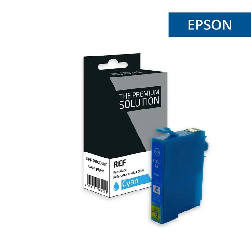 Epson 502XL Jumelles Cartouche Cyan compatible équivalent à C13T02W24010