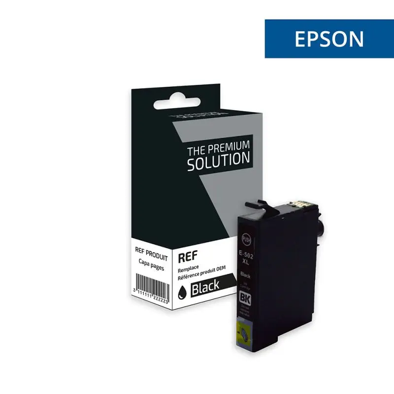 Epson 502XL Jumelles Cartouche Noir compatible équivalent à C13T02W14010