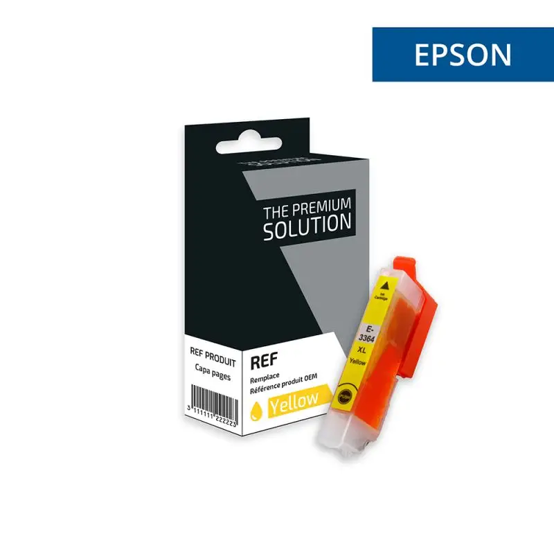 Epson 33XL Orange Cartouche Jaune compatible équivalent à C13T33644012