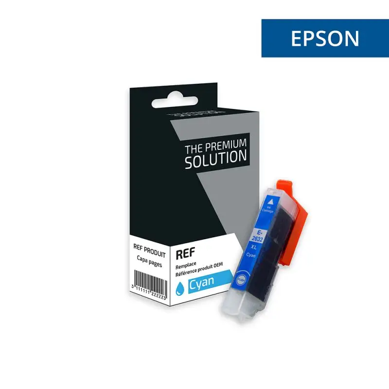 Epson 26XL Ours Polaire Cartouche Cyan compatible équivalent à C13T26324012