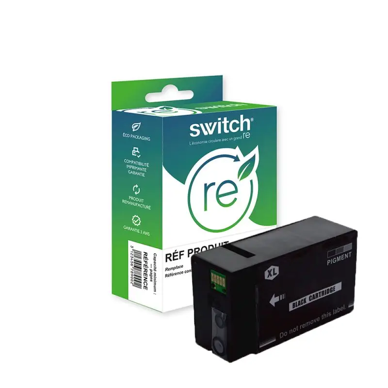 Canon 2500XL Cartouche Noir remanufacturé équivalent à PGI-2500, 9254B001 · Switch RE
