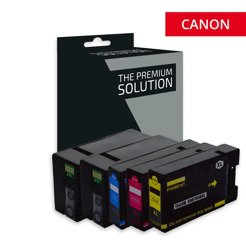 Canon 2500XL Cartouche Pack 4 Couleurs compatible équivalent à PGI-2500, 9254B001, 9265B001