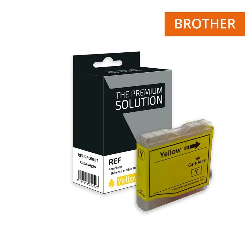 Brother 985 Cartouche Jaune compatible équivalent à LC985Y