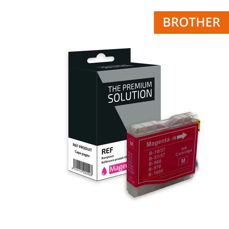 Brother 970/1000 Cartouche Magenta compatible équivalent à LC970, LC1000M
