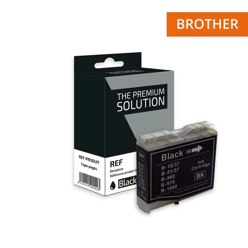 Brother 970/1000 Cartouche Noir compatible équivalent à LC970, LC1000B