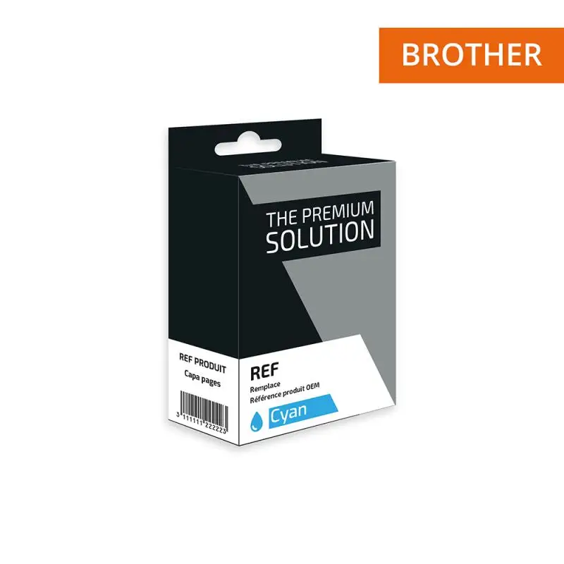 Brother 422XL Cartouche Cyan compatible équivalent à LC422XLC